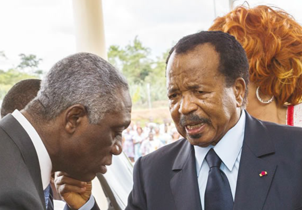 Samuel Mvondo Ayolo & le Président Paul Biya