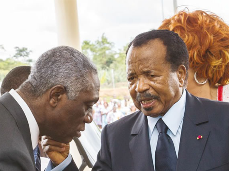 Samuel Mvondo Ayolo & le Président Paul Biya